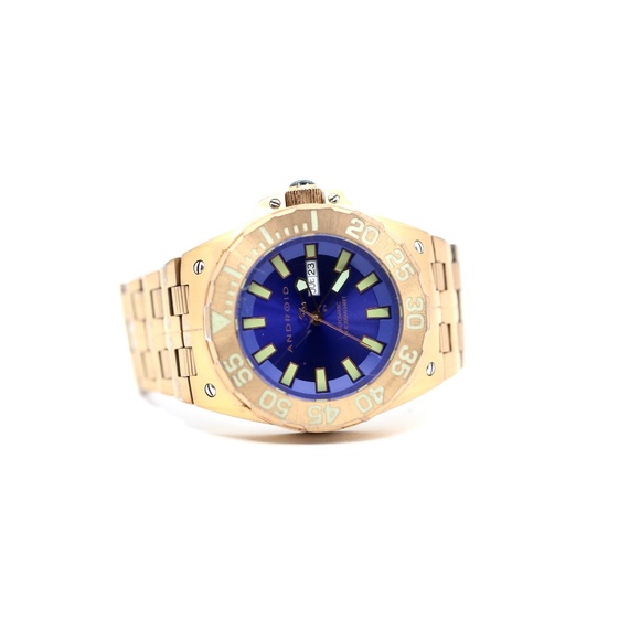 Android Watch Stainless Steel Blue Face Automatic - Picture 2 of 11